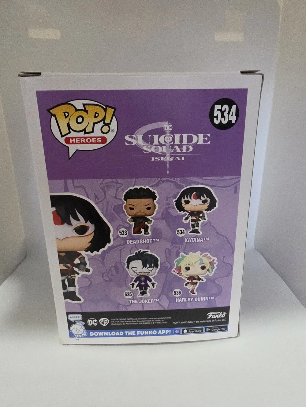 Funko Pop! Heroes Suicide Squad Harley Quinn, Katana & The Joker Set